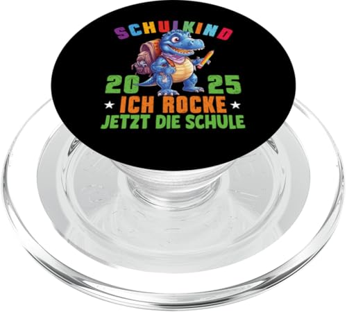 Schulkind 2025 cooler Dino Ich Rocke Jetzt Die Schule Kinder PopSockets PopGrip für MagSafe Schulkind 2025 cooler Dino Ich Rocke Jetzt Die Schule Kinder PopSockets PopGrip für MagSafe von Einschulung Kinder Kita Abschied Erstklässler