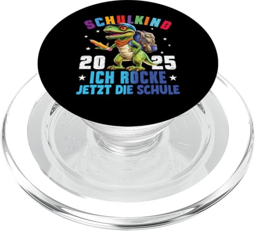 Schulkind 2025 cooler Dino Ich Rocke Jetzt Die Schule Kinder PopSockets PopGrip für MagSafe Schulkind 2025 cooler Dino Ich Rocke Jetzt Die Schule Kinder PopSockets PopGrip für MagSafe von Einschulung Kinder Kita Abschied Erstklässler