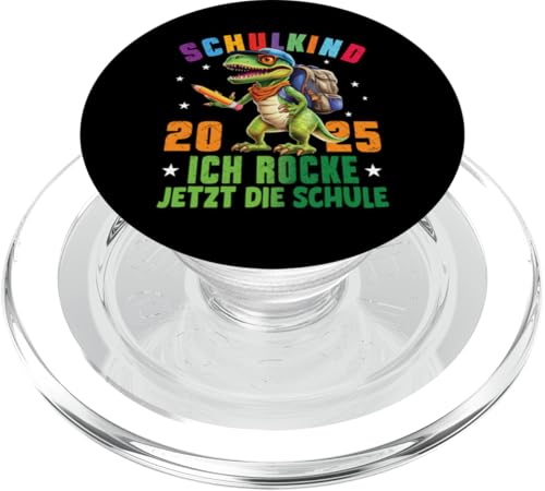 Schulkind 2025 cooler Dino Ich Rocke Jetzt Die Schule Kinder PopSockets PopGrip für MagSafe Schulkind 2025 cooler Dino Ich Rocke Jetzt Die Schule Kinder PopSockets PopGrip für MagSafe von Einschulung Kinder Kita Abschied Erstklässler