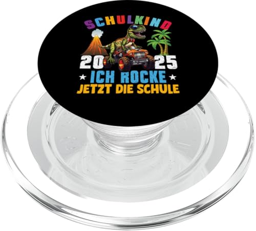 Schulkind 2025 cooler Dino Ich Rocke Jetzt Die Schule Kinder PopSockets PopGrip für MagSafe Schulkind 2025 cooler Dino Ich Rocke Jetzt Die Schule Kinder PopSockets PopGrip für MagSafe von Einschulung Kinder Kita Abschied Erstklässler
