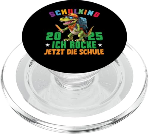 Schulkind 2025 cooler Dino Ich Rocke Jetzt Die Schule Kinder PopSockets PopGrip für MagSafe Schulkind 2025 cooler Dino Ich Rocke Jetzt Die Schule Kinder PopSockets PopGrip für MagSafe von Einschulung Kinder Kita Abschied Erstklässler