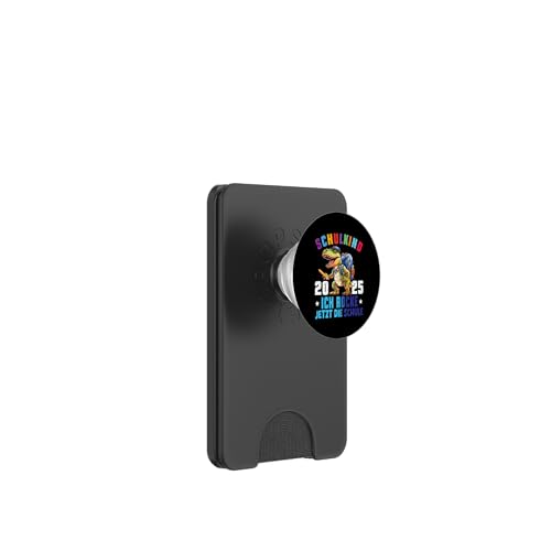 Schulkind 2025 cooler Dino Ich Rocke Jetzt Die Schule Kinder PopSockets PopWallet für MagSafe Schulkind 2025 cooler Dino Ich Rocke Jetzt Die Schule Kinder PopSockets PopWallet für MagSafe von Einschulung Kinder Kita Abschied Erstklässler