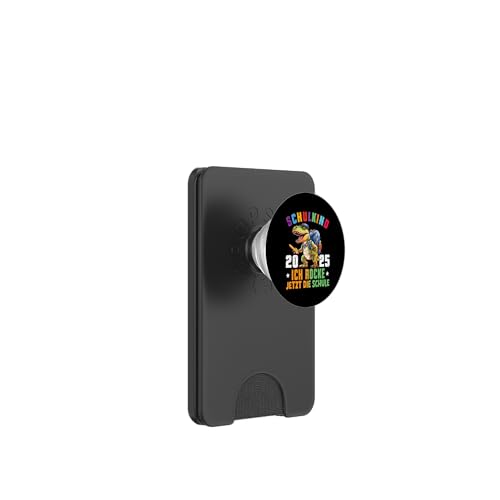 Schulkind 2025 cooler Dino Ich Rocke Jetzt Die Schule Kinder PopSockets PopWallet für MagSafe Schulkind 2025 cooler Dino Ich Rocke Jetzt Die Schule Kinder PopSockets PopWallet für MagSafe von Einschulung Kinder Kita Abschied Erstklässler