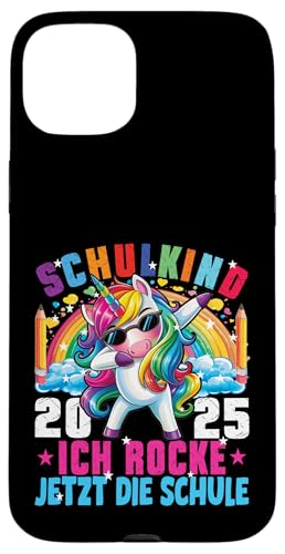 Schulkind 2025 Dabbing Unicorn Ich Rocke Jetzt Die Schule Hülle für iPhone 15 Plus Schulkind 2025 Dabbing Unicorn Ich Rocke Jetzt Die Schule Hülle für iPhone 15 Plus von Einschulung Mädchen Kita Abschied Erstklässler