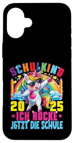 Schulkind 2025 Dabbing Unicorn Ich Rocke Jetzt Die Schule Hülle für iPhone 16 Plus Schulkind 2025 Dabbing Unicorn Ich Rocke Jetzt Die Schule Hülle für iPhone 16 Plus von Einschulung Mädchen Kita Abschied Erstklässler