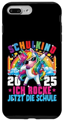Schulkind 2025 Dabbing Unicorn Ich Rocke Jetzt Die Schule Hülle für iPhone 7 Plus/8 Plus Schulkind 2025 Dabbing Unicorn Ich Rocke Jetzt Die Schule Hülle für iPhone 7 Plus/8 Plus von Einschulung Mädchen Kita Abschied Erstklässler