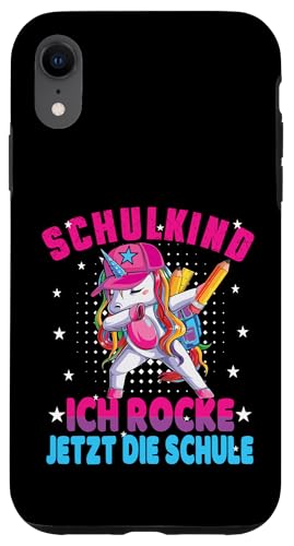 Schulkind 2025 Dabbing Unicorn Ich Rocke Jetzt Die Schule Hülle für iPhone XR Schulkind 2025 Dabbing Unicorn Ich Rocke Jetzt Die Schule Hülle für iPhone XR von Einschulung Mädchen Kita Abschied Erstklässler