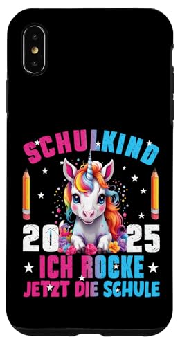 Schulkind 2025 Dabbing Unicorn Ich Rocke Jetzt Die Schule Hülle für iPhone XS Max Schulkind 2025 Dabbing Unicorn Ich Rocke Jetzt Die Schule Hülle für iPhone XS Max von Einschulung Mädchen Kita Abschied Erstklässler