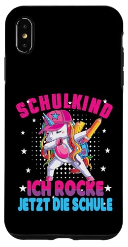 Schulkind 2025 Dabbing Unicorn Ich Rocke Jetzt Die Schule Hülle für iPhone XS Max Schulkind 2025 Dabbing Unicorn Ich Rocke Jetzt Die Schule Hülle für iPhone XS Max von Einschulung Mädchen Kita Abschied Erstklässler