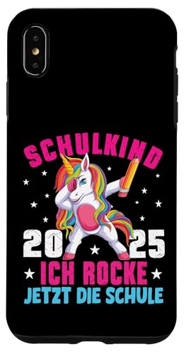 Schulkind 2025 Dabbing Unicorn Ich Rocke Jetzt Die Schule Hülle für iPhone XS Max Schulkind 2025 Dabbing Unicorn Ich Rocke Jetzt Die Schule Hülle für iPhone XS Max von Einschulung Mädchen Kita Abschied Erstklässler