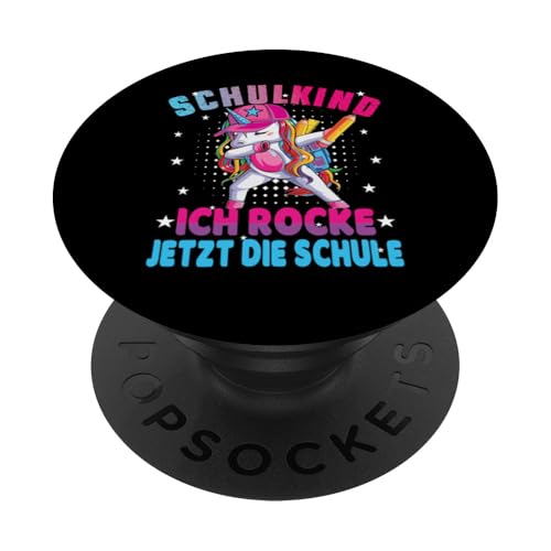 Schulkind 2025 Dabbing Unicorn Ich Rocke Jetzt Die Schule PopSockets Klebender PopGrip Schulkind 2025 Dabbing Unicorn Ich Rocke Jetzt Die Schule PopSockets Klebender PopGrip von Einschulung Mädchen Kita Abschied Erstklässler