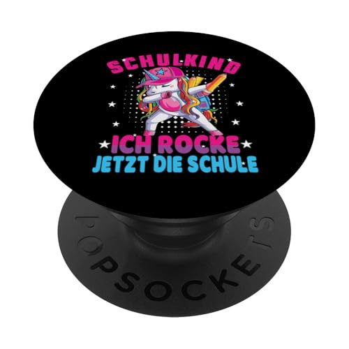 Schulkind 2025 Dabbing Unicorn Ich Rocke Jetzt Die Schule PopSockets Klebender PopGrip Schulkind 2025 Dabbing Unicorn Ich Rocke Jetzt Die Schule PopSockets Klebender PopGrip von Einschulung Mädchen Kita Abschied Erstklässler