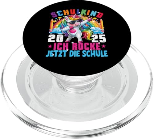 Schulkind 2025 Dabbing Unicorn Ich Rocke Jetzt Die Schule PopSockets PopGrip für MagSafe Schulkind 2025 Dabbing Unicorn Ich Rocke Jetzt Die Schule PopSockets PopGrip für MagSafe von Einschulung Mädchen Kita Abschied Erstklässler