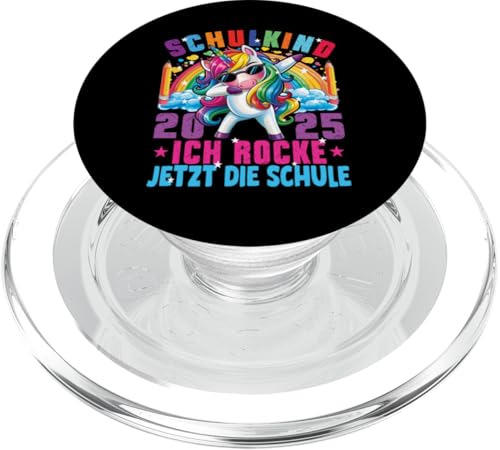 Schulkind 2025 Dabbing Unicorn Ich Rocke Jetzt Die Schule PopSockets PopGrip für MagSafe Schulkind 2025 Dabbing Unicorn Ich Rocke Jetzt Die Schule PopSockets PopGrip für MagSafe von Einschulung Mädchen Kita Abschied Erstklässler