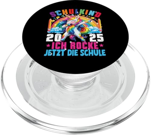 Schulkind 2025 Dabbing Unicorn Ich Rocke Jetzt Die Schule PopSockets PopGrip für MagSafe Schulkind 2025 Dabbing Unicorn Ich Rocke Jetzt Die Schule PopSockets PopGrip für MagSafe von Einschulung Mädchen Kita Abschied Erstklässler