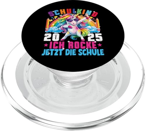 Schulkind 2025 Dabbing Unicorn Ich Rocke Jetzt Die Schule PopSockets PopGrip für MagSafe Schulkind 2025 Dabbing Unicorn Ich Rocke Jetzt Die Schule PopSockets PopGrip für MagSafe von Einschulung Mädchen Kita Abschied Erstklässler