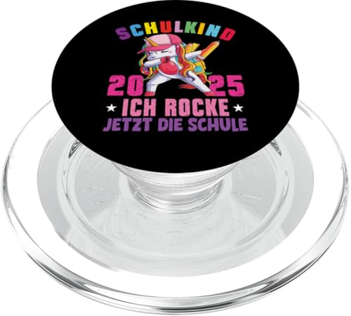 Schulkind 2025 Dabbing Unicorn Ich Rocke Jetzt Die Schule PopSockets PopGrip für MagSafe Schulkind 2025 Dabbing Unicorn Ich Rocke Jetzt Die Schule PopSockets PopGrip für MagSafe von Einschulung Mädchen Kita Abschied Erstklässler