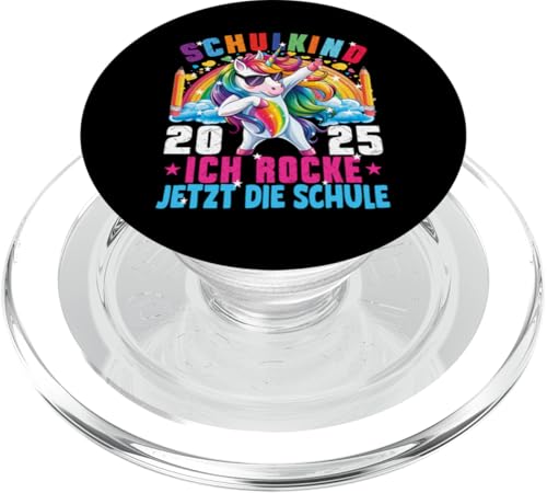 Schulkind 2025 Dabbing Unicorn Ich Rocke Jetzt Die Schule PopSockets PopGrip für MagSafe Schulkind 2025 Dabbing Unicorn Ich Rocke Jetzt Die Schule PopSockets PopGrip für MagSafe von Einschulung Mädchen Kita Abschied Erstklässler