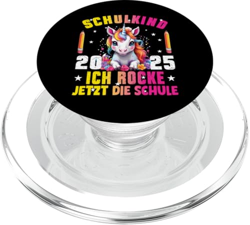 Schulkind 2025 Dabbing Unicorn Ich Rocke Jetzt Die Schule PopSockets PopGrip für MagSafe Schulkind 2025 Dabbing Unicorn Ich Rocke Jetzt Die Schule PopSockets PopGrip für MagSafe von Einschulung Mädchen Kita Abschied Erstklässler
