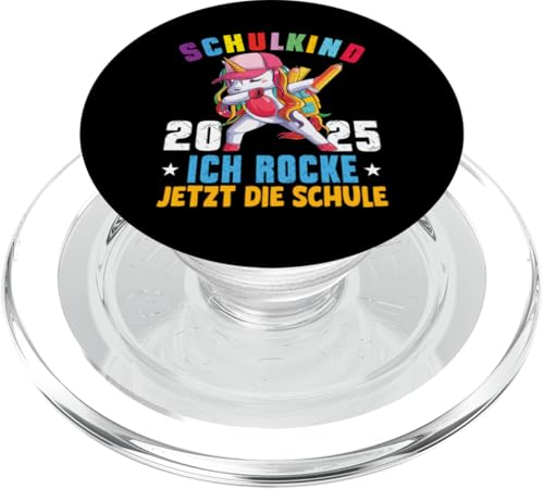 Schulkind 2025 Dabbing Unicorn Ich Rocke Jetzt Die Schule PopSockets PopGrip für MagSafe Schulkind 2025 Dabbing Unicorn Ich Rocke Jetzt Die Schule PopSockets PopGrip für MagSafe von Einschulung Mädchen Kita Abschied Erstklässler
