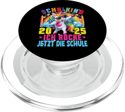 Schulkind 2025 Dabbing Unicorn Ich Rocke Jetzt Die Schule PopSockets PopGrip für MagSafe Schulkind 2025 Dabbing Unicorn Ich Rocke Jetzt Die Schule PopSockets PopGrip für MagSafe von Einschulung Mädchen Kita Abschied Erstklässler