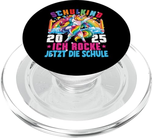 Schulkind 2025 Dabbing Unicorn Ich Rocke Jetzt Die Schule PopSockets PopGrip für MagSafe Schulkind 2025 Dabbing Unicorn Ich Rocke Jetzt Die Schule PopSockets PopGrip für MagSafe von Einschulung Mädchen Kita Abschied Erstklässler