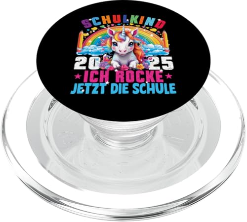 Schulkind 2025 Dabbing Unicorn Ich Rocke Jetzt Die Schule PopSockets PopGrip für MagSafe Schulkind 2025 Dabbing Unicorn Ich Rocke Jetzt Die Schule PopSockets PopGrip für MagSafe von Einschulung Mädchen Kita Abschied Erstklässler