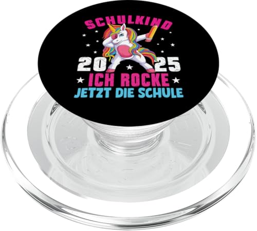 Schulkind 2025 Dabbing Unicorn Ich Rocke Jetzt Die Schule PopSockets PopGrip für MagSafe Schulkind 2025 Dabbing Unicorn Ich Rocke Jetzt Die Schule PopSockets PopGrip für MagSafe von Einschulung Mädchen Kita Abschied Erstklässler