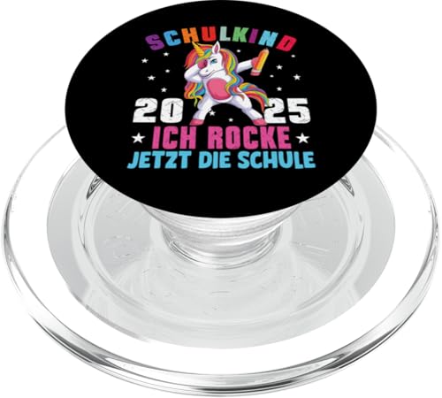 Schulkind 2025 Dabbing Unicorn Ich Rocke Jetzt Die Schule PopSockets PopGrip für MagSafe Schulkind 2025 Dabbing Unicorn Ich Rocke Jetzt Die Schule PopSockets PopGrip für MagSafe von Einschulung Mädchen Kita Abschied Erstklässler
