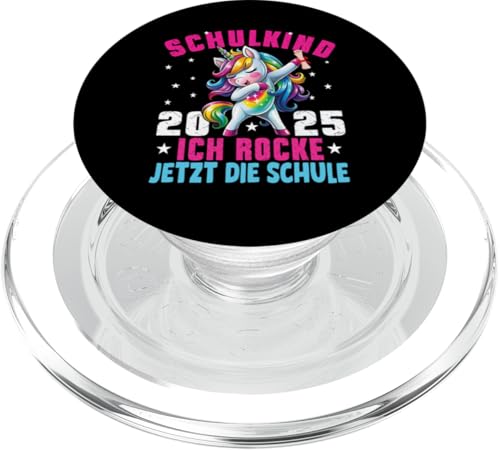 Schulkind 2025 Dabbing Unicorn Ich Rocke Jetzt Die Schule PopSockets PopGrip für MagSafe Schulkind 2025 Dabbing Unicorn Ich Rocke Jetzt Die Schule PopSockets PopGrip für MagSafe von Einschulung Mädchen Kita Abschied Erstklässler