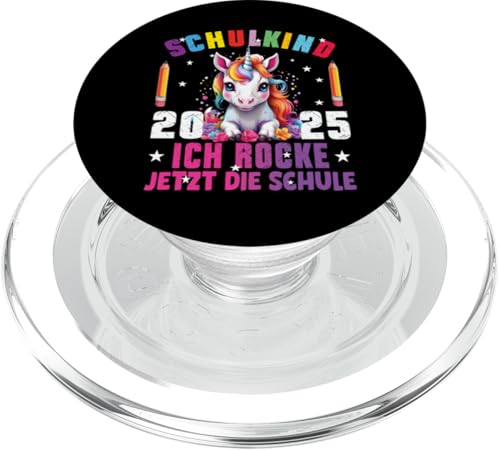 Schulkind 2025 Dabbing Unicorn Ich Rocke Jetzt Die Schule PopSockets PopGrip für MagSafe Schulkind 2025 Dabbing Unicorn Ich Rocke Jetzt Die Schule PopSockets PopGrip für MagSafe von Einschulung Mädchen Kita Abschied Erstklässler