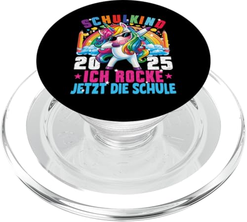 Schulkind 2025 Dabbing Unicorn Ich Rocke Jetzt Die Schule PopSockets PopGrip für MagSafe Schulkind 2025 Dabbing Unicorn Ich Rocke Jetzt Die Schule PopSockets PopGrip für MagSafe von Einschulung Mädchen Kita Abschied Erstklässler