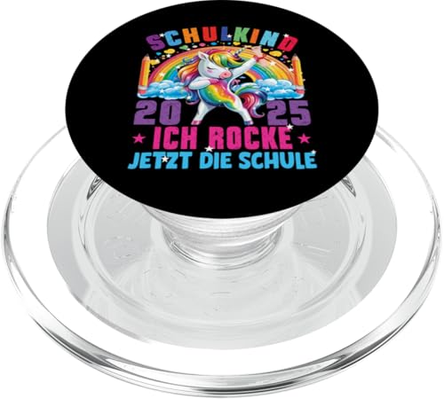 Schulkind 2025 Dabbing Unicorn Ich Rocke Jetzt Die Schule PopSockets PopGrip für MagSafe Schulkind 2025 Dabbing Unicorn Ich Rocke Jetzt Die Schule PopSockets PopGrip für MagSafe von Einschulung Mädchen Kita Abschied Erstklässler