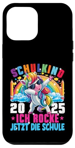 Schulkind 2025 Ich Rocke Jetzt Die Schule Dabbing Einhorn Hülle für iPhone 12 Pro Max Schulkind 2025 Ich Rocke Jetzt Die Schule Dabbing Einhorn Hülle für iPhone 12 Pro Max von Einschulung Mädchen Kita Abschied Erstklässler