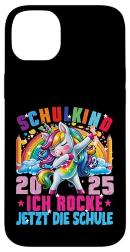 Schulkind 2025 Ich Rocke Jetzt Die Schule Dabbing Einhorn Hülle für iPhone 14 Plus Schulkind 2025 Ich Rocke Jetzt Die Schule Dabbing Einhorn Hülle für iPhone 14 Plus von Einschulung Mädchen Kita Abschied Erstklässler