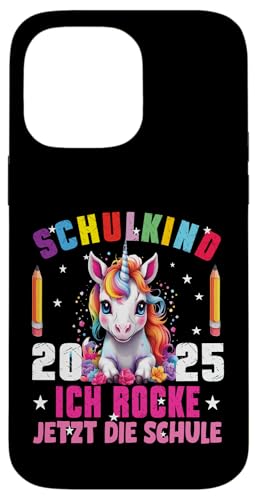 Schulkind 2025 Ich Rocke Jetzt Die Schule Dabbing Einhorn Hülle für iPhone 14 Pro Max Schulkind 2025 Ich Rocke Jetzt Die Schule Dabbing Einhorn Hülle für iPhone 14 Pro Max von Einschulung Mädchen Kita Abschied Erstklässler