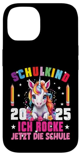 Schulkind 2025 Ich Rocke Jetzt Die Schule Dabbing Einhorn Hülle für iPhone 14 Schulkind 2025 Ich Rocke Jetzt Die Schule Dabbing Einhorn Hülle für iPhone 14 von Einschulung Mädchen Kita Abschied Erstklässler