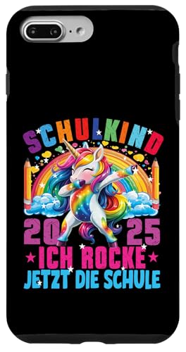 Schulkind 2025 Ich Rocke Jetzt Die Schule Dabbing Einhorn Hülle für iPhone 7 Plus/8 Plus Schulkind 2025 Ich Rocke Jetzt Die Schule Dabbing Einhorn Hülle für iPhone 7 Plus/8 Plus von Einschulung Mädchen Kita Abschied Erstklässler
