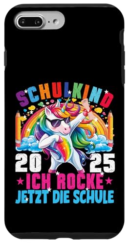 Schulkind 2025 Ich Rocke Jetzt Die Schule Dabbing Einhorn Hülle für iPhone 7 Plus/8 Plus Schulkind 2025 Ich Rocke Jetzt Die Schule Dabbing Einhorn Hülle für iPhone 7 Plus/8 Plus von Einschulung Mädchen Kita Abschied Erstklässler