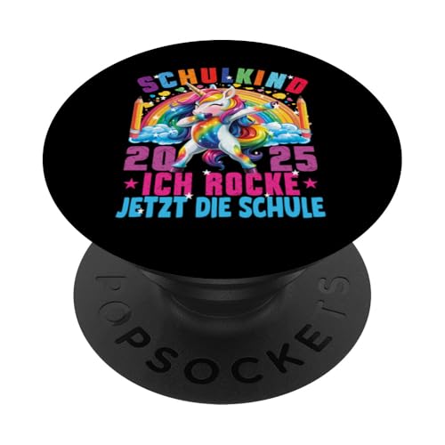 Schulkind 2025 Ich Rocke Jetzt Die Schule Dabbing Einhorn PopSockets Klebender PopGrip Schulkind 2025 Ich Rocke Jetzt Die Schule Dabbing Einhorn PopSockets Klebender PopGrip von Einschulung Mädchen Kita Abschied Erstklässler