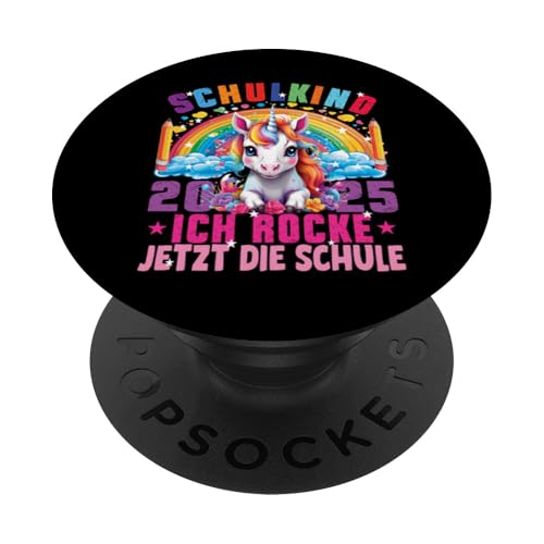Schulkind 2025 Ich Rocke Jetzt Die Schule Dabbing Einhorn PopSockets Klebender PopGrip Schulkind 2025 Ich Rocke Jetzt Die Schule Dabbing Einhorn PopSockets Klebender PopGrip von Einschulung Mädchen Kita Abschied Erstklässler