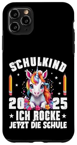 Schulkind 2025 Ich Rocke Jetzt Die Schule Einhorn - Kinder Hülle für iPhone 11 Pro Max Schulkind 2025 Ich Rocke Jetzt Die Schule Einhorn - Kinder Hülle für iPhone 11 Pro Max von Einschulung Mädchen Kita Abschied Erstklässler