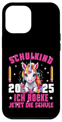 Schulkind 2025 Ich Rocke Jetzt Die Schule Einhorn - Kinder Hülle für iPhone 12 Pro Max Schulkind 2025 Ich Rocke Jetzt Die Schule Einhorn - Kinder Hülle für iPhone 12 Pro Max von Einschulung Mädchen Kita Abschied Erstklässler