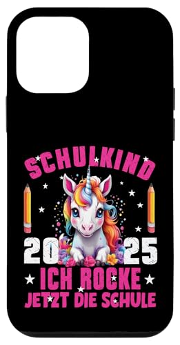Schulkind 2025 Ich Rocke Jetzt Die Schule Einhorn - Kinder Hülle für iPhone 12 mini Schulkind 2025 Ich Rocke Jetzt Die Schule Einhorn - Kinder Hülle für iPhone 12 mini von Einschulung Mädchen Kita Abschied Erstklässler