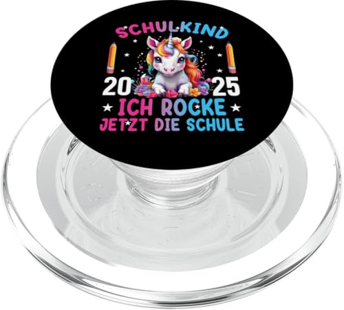 Schulkind 2025 Ich Rocke Jetzt Die Schule Einhorn - Kinder PopSockets PopGrip für MagSafe Schulkind 2025 Ich Rocke Jetzt Die Schule Einhorn - Kinder PopSockets PopGrip für MagSafe von Einschulung Mädchen Kita Abschied Erstklässler