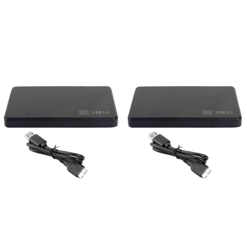 Eioeeklop 2Stück 2,5-SATA-zu-USB-3.0-Solid-State-GehäUse, Mobile Festplattenkassette mit USB3.0/2.0-Kabel für Externen HDD-SSD-Speicher Eioeeklop 2Stück 2,5-SATA-zu-USB-3.0-Solid-State-GehäUse, Mobile Festplattenkassette mit USB3.0/2.0-Kabel für Externen HDD-SSD-Speicher von Eioeeklop