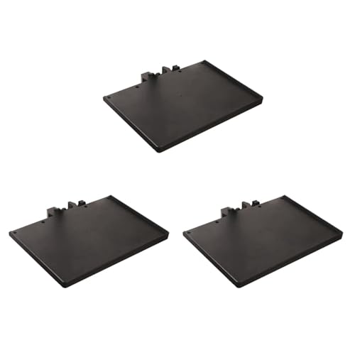 Eioeeklop 3X Mikrofonständer-Tray-Montageklemme An Stangenhaltern, Mikrofonständer-Schreibtisch mit 24 X 17,5 cm (Ständer NICHT im Lieferumfang Enthalten) von Eioeeklop