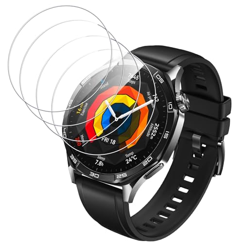 Eirltiy Schutzfolie für Huawei Watch GT5 GT 5 46mm/Watch GT 5 Pro 46mm/GT4 GT 4 für Panzer Schutz Glas, 4 Stück 9H Härte Displayschutz, Anti-Staub und Blasenfrei Schutzglas Folie Eirltiy Schutzfolie für Huawei Watch GT5 GT 5 46mm/Watch GT 5 Pro 46mm/GT4 GT 4 für Panzer Schutz Glas, 4 Stück 9H Härte Displayschutz, Anti-Staub und Blasenfrei Schutzglas Folie von Eirltiy
