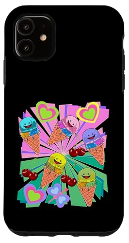 Eis Eiskrem Eiscrem Kinder Kind Mädchen Jungen Retro Kirsche Hülle für iPhone 11 Eis Eiskrem Eiscrem Kinder Kind Mädchen Jungen Retro Kirsche Hülle für iPhone 11 von Eis Eiscreme Eiskreme