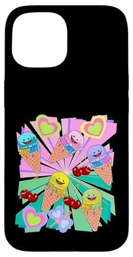 Eis Eiskrem Eiscrem Kinder Kind Mädchen Jungen Retro Kirsche Hülle für iPhone 15 Eis Eiskrem Eiscrem Kinder Kind Mädchen Jungen Retro Kirsche Hülle für iPhone 15 von Eis Eiscreme Eiskreme